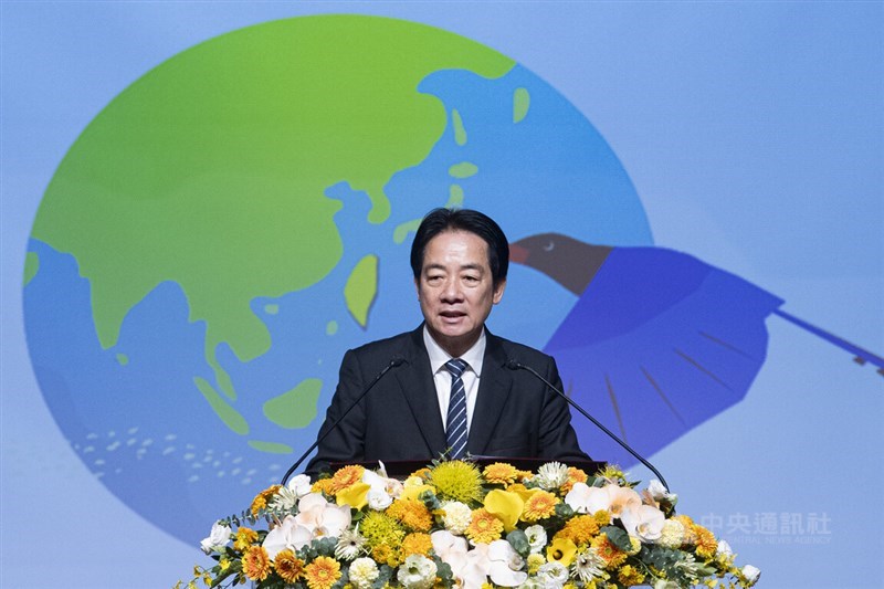 President Lai Ching-te speaks at an event at the Jing-mei White Terror Memorial Park on Saturday. CNA photo Dec. 6, 2025