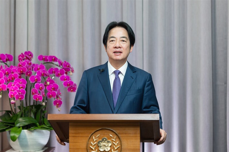 President Lai Ching-te celebrates the 85th anniversary of a U.S. government-funded professional exchange program in a pre-recorded message. Photo courtesy of the Presidential Office