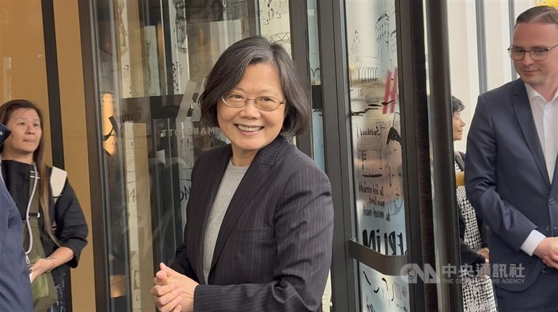 Former President Tsai Ing-wen visits Berlin in November. CNA file photo