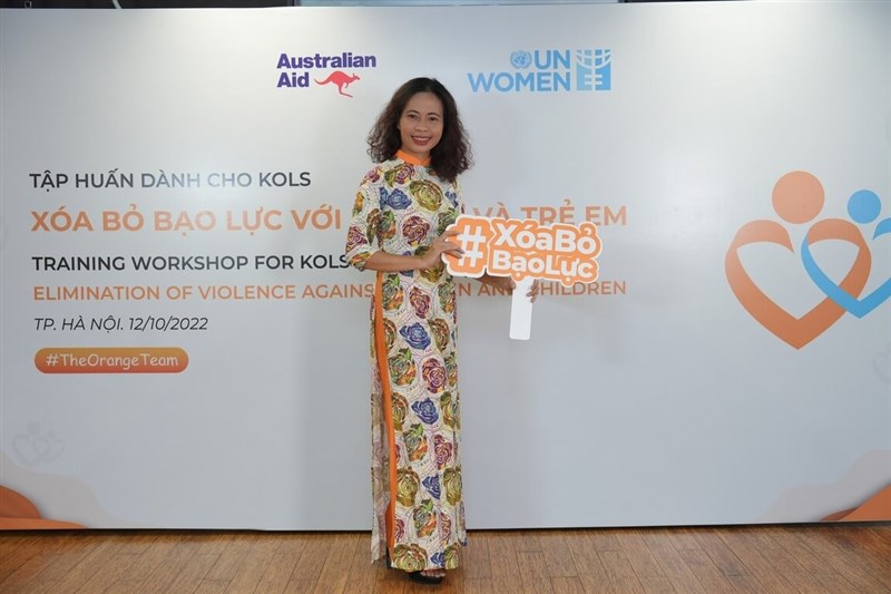 Nguyễn Thị Hoa was appointed ambassador for the Elimination of Violence Against Women and Children in Vietnam by UN Women in 2022. Photo courtesy of Nguyễn Thị Hoa