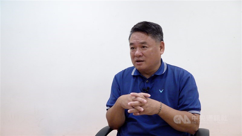 Businessman Hsu Shun-lung speaks to CNA in a recent interview. CNA Photo Dec. 27, 2025