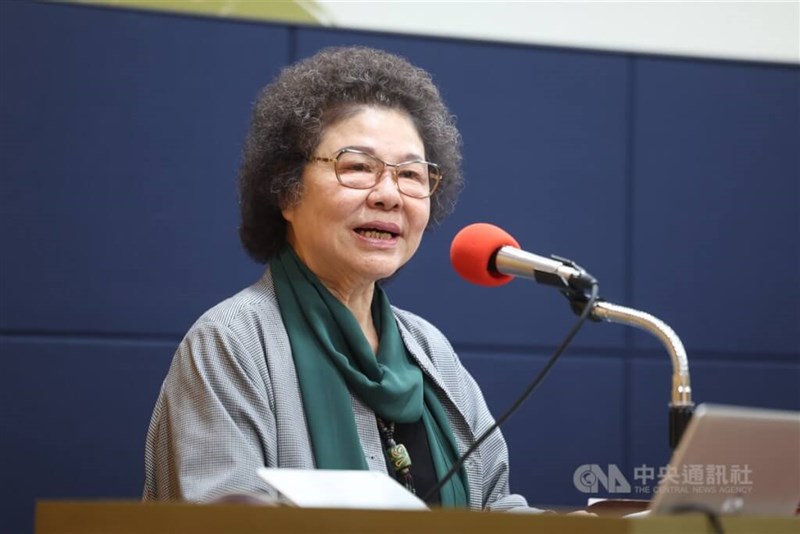  Control Yuan president Chen Chu. CNA file photo