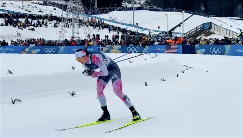 Taiwanese-American cross-country skier Sophia Tsu Velicer. Photo courtesy of the Chinese Taipei Olympic Committee