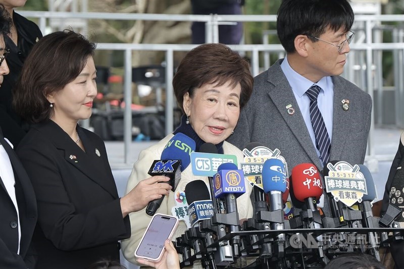 Former Vice President Annette Lu. CNA photo Feb. 28, 2026