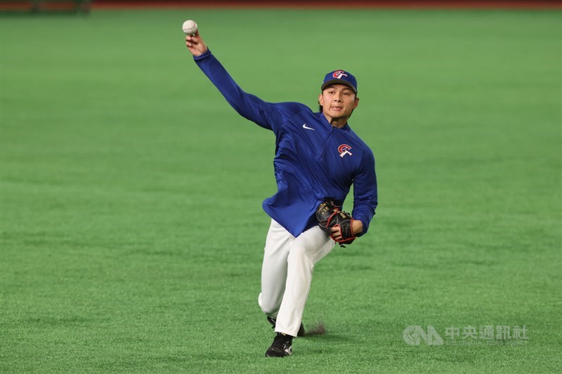 Taiwanese pitcher Hsu Jo-hsi. CNA photo March 4, 2026