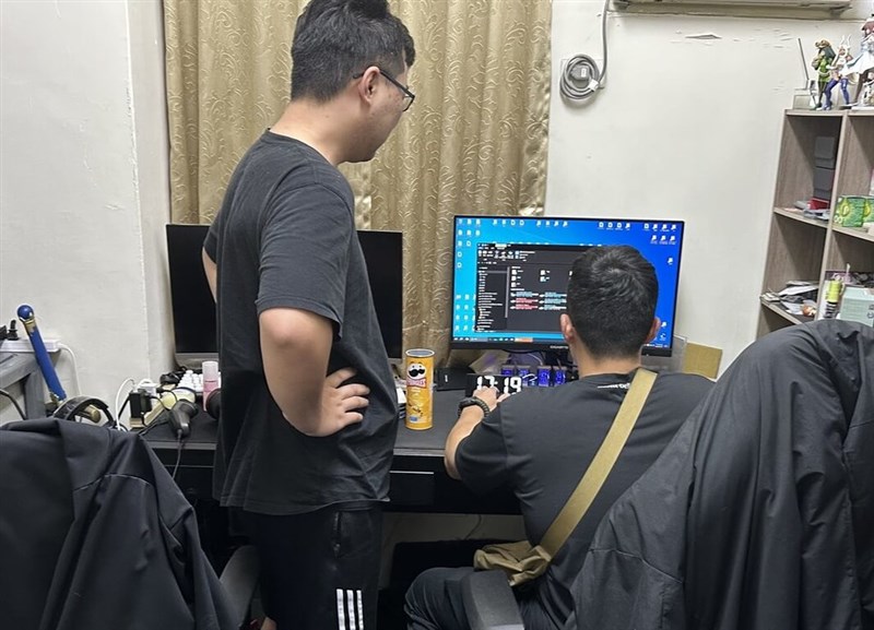 Yunlin police search Wu's home in November 2024. Photo courtesy of Yunlin District Prosecutors Office