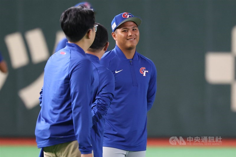 Infielder Lee Hao-yu (right), the Detroit Tigers' No. 6 prospect, withdraws Thursday from the 2026 World Baseball Classic (WBC) due to health concerns. CNA photo March 5, 2026