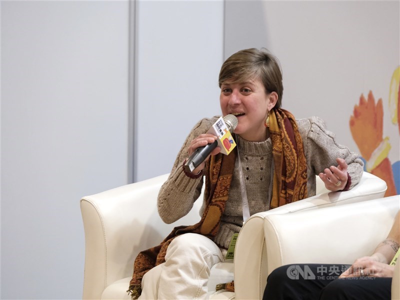 Sociologist Beatrice Zani answers questions from the audience during a book event in Taipei in February. CNA photo March 5, 2026