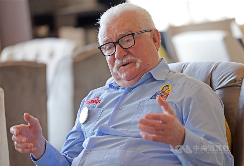Former Polish President Lech Wałęsa. CNA photo March 17, 2026