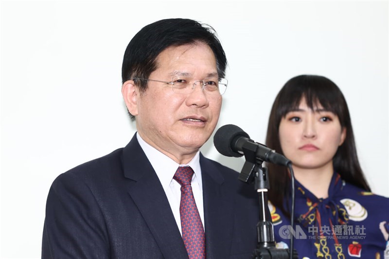 Foreign Minister Lin Chia-lung (center). CNA photo March 19, 2026