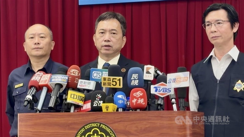 Ciaotou Deputy Chief Prosecutor Yen Yu-shan (center). CNA photo March 25, 2026