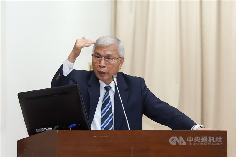 Central Bank Governor Yang Chin-long on Monday. CNA photo March 30, 2026
