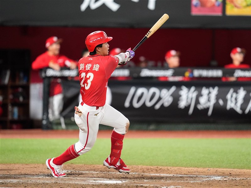 Wei Chuan Dragons player Liu Chun-wei. Photo courtesy of the Weichuan Dragons