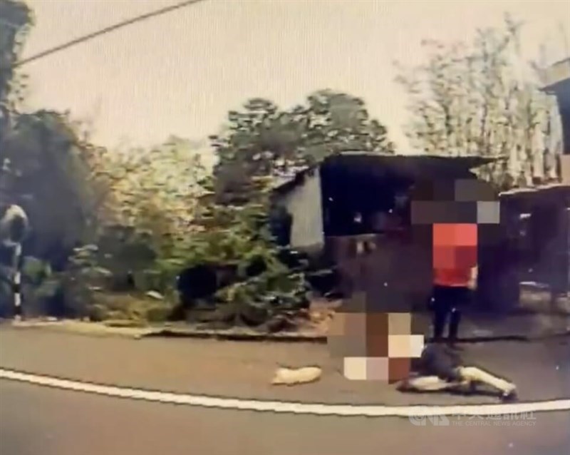 Surveillance footage from the incident. Photo courtesy of local authorities