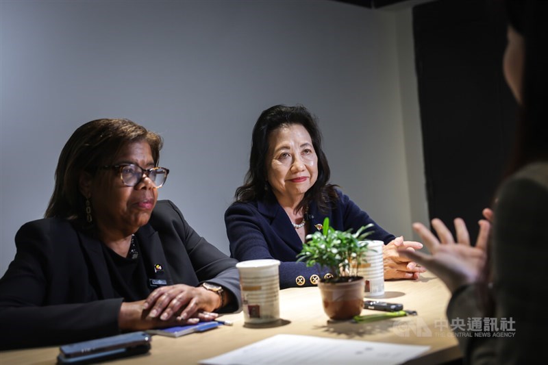 Maryland Secretary of State Susan C. Lee (right) and Judy L. Smith (left), chief strategy officer at Maryland's Department of Commerce. CNA photo April 6, 2026
