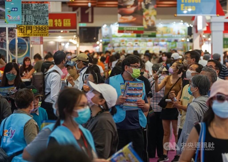 A tourism expo in Taiwan. CNA file photo