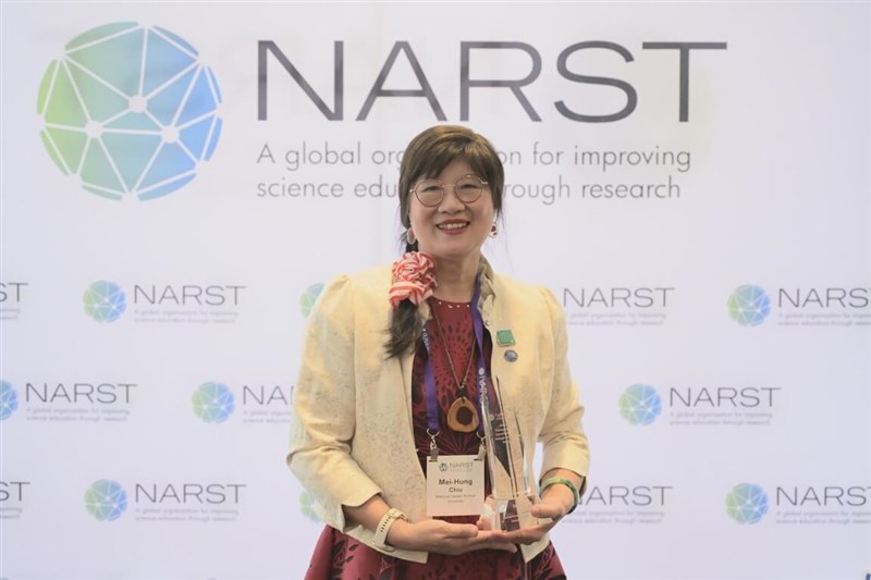 Chiu Mei-hung, a professor emerita at National Taiwan Normal University's Graduate Institute of Science Education. Photo courtesy of the National Taiwan Normal University
