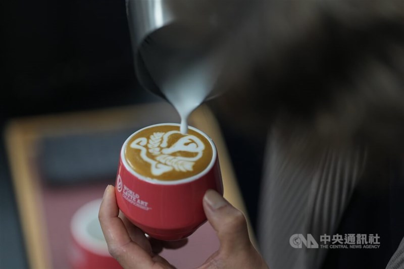 A coffee crafted by a Taiwanese champion barista Lin Shao-hsing is pictured in this photo. CNA file photo