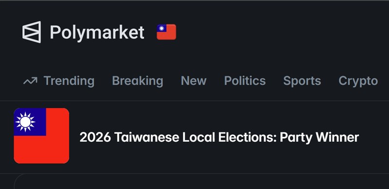 Screenshot taken from polymarket.com