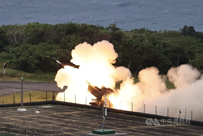 The HIMARS multiple launch rocket system is demonstrated during a military drill in May 2025. CNA file photo
