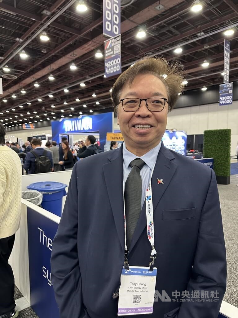 Chief strategy officer of Thunder Tiger Chang Feng-ning. CNA photo May 13, 2026