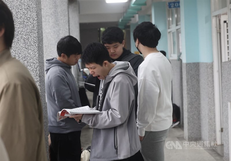 A fatigued student yawns in this CNA file photo for illustrative purposes