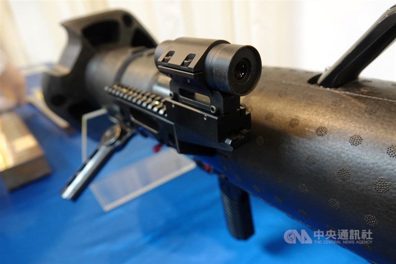 A 5x optical zoom sight on the second-generation Kestrel rocket launcher system. CNA photo May 19, 2026
