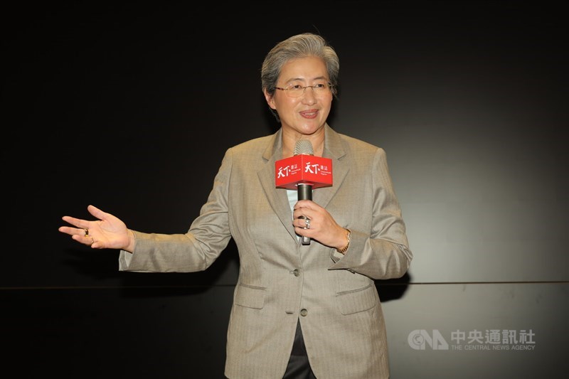 AMD Chair and CEO Lisa Su speaks at the CommonWealth Magazine 45th Anniversary Summit in Taipei on Friday. CNA photo May 22, 2026