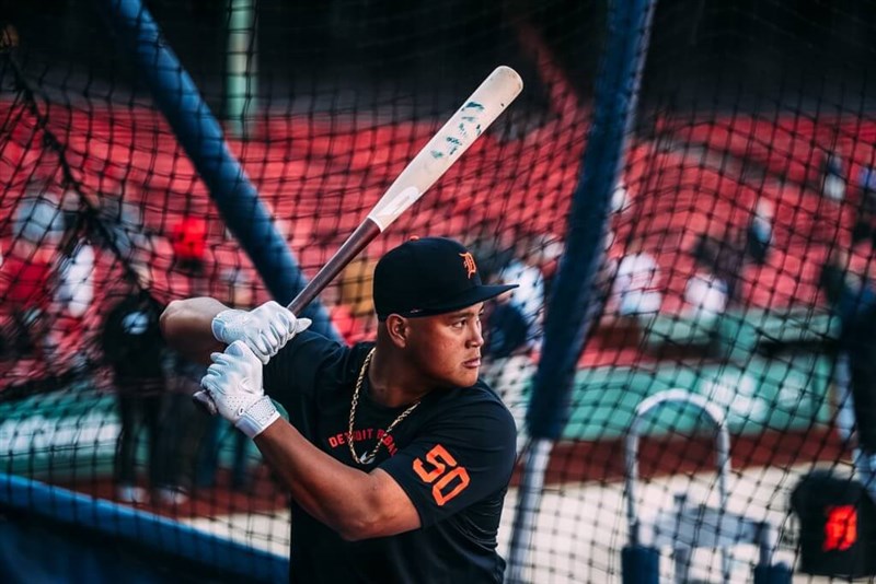 Taiwanese MLB player Lee Hao-yu. Image taken from x.com/tigers