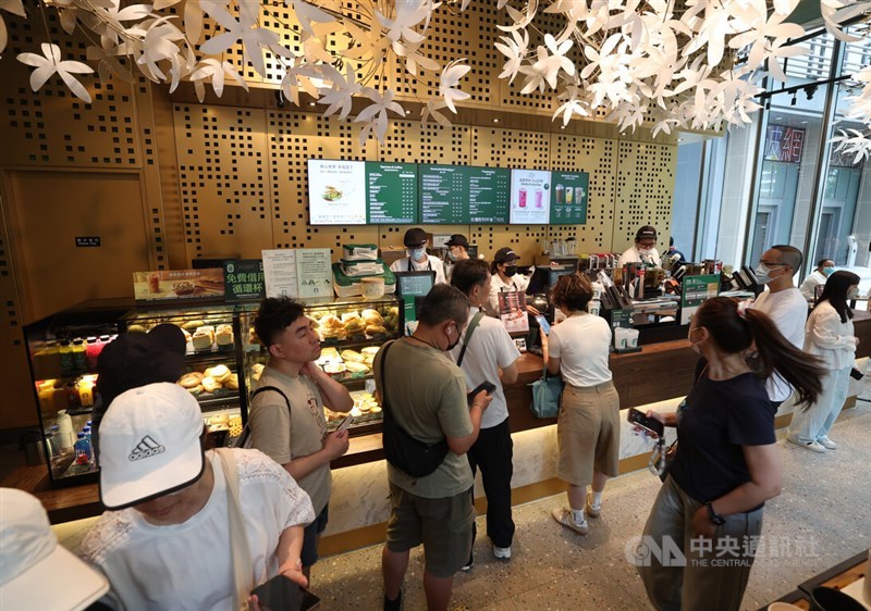 Starbucks Taiwan's 600th branch. CNA photo May 24, 2026