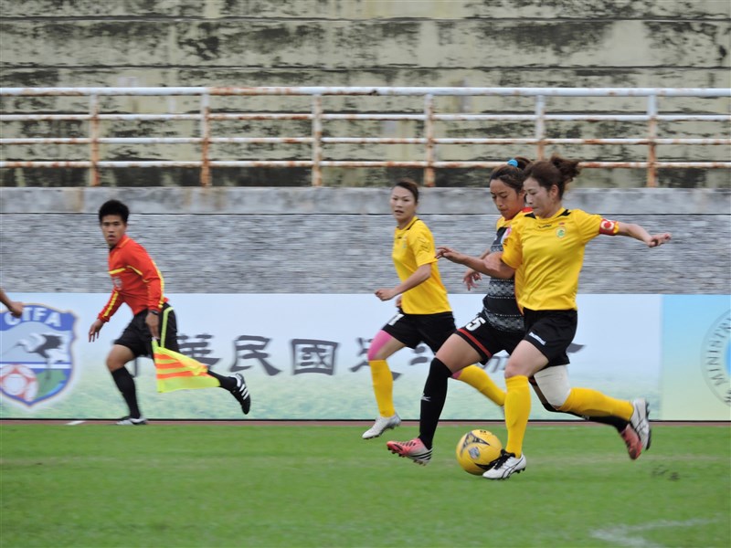 A match in the Taiwan Mulan Football League on April 12, 2014. CNA file photo