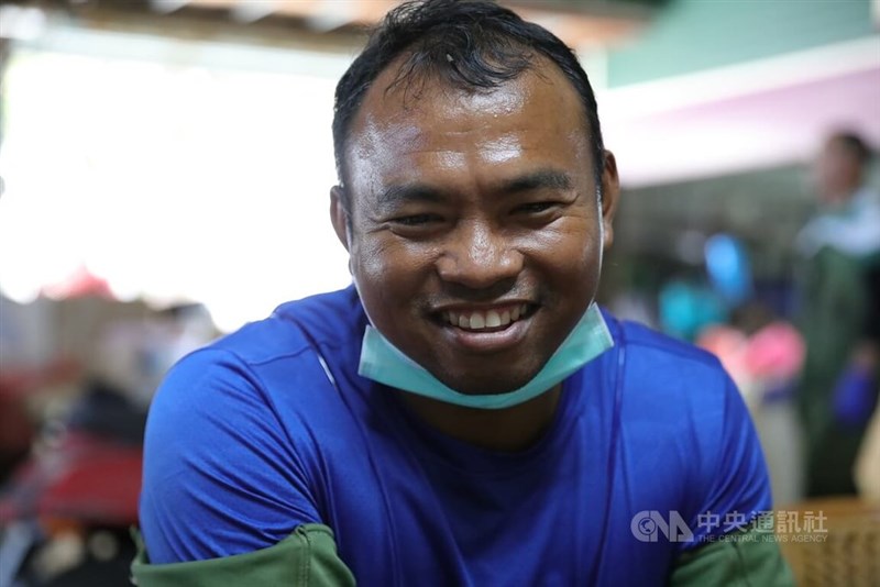 Thai migrant worker Kwanchai smiles at the camera in Kaohsiung's Meinong District in this undated photo. CNA photo June 14, 2026