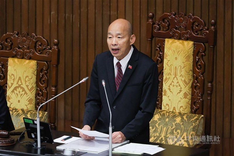 Legislative Speaker Han Kuo-yu. CNA file photo