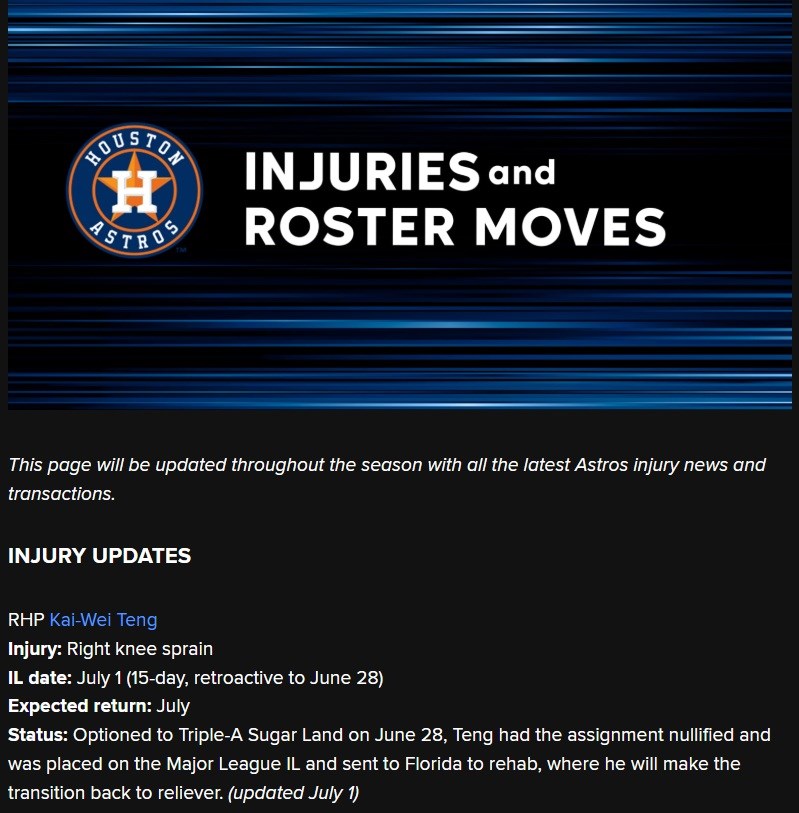 Graphic taken from MLB official website