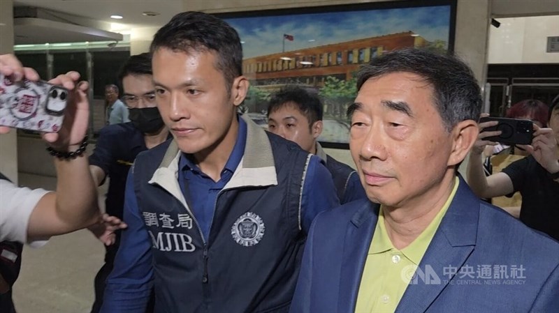 Chang Kuo-hua (right), a board director of Taiwanese shipping giant Evergreen Marine Corp. CNA photo July 6, 2026
