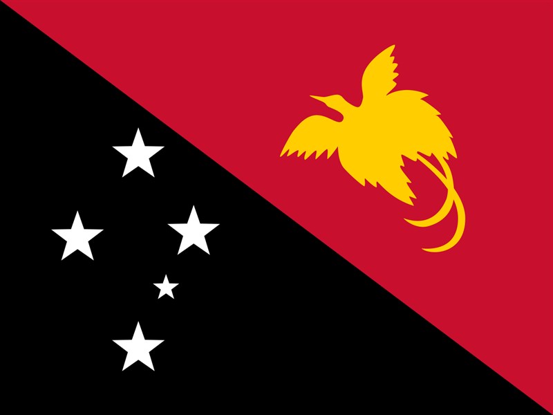 Flag of Papua New Guinea. Image taken from Wikimedia Commons