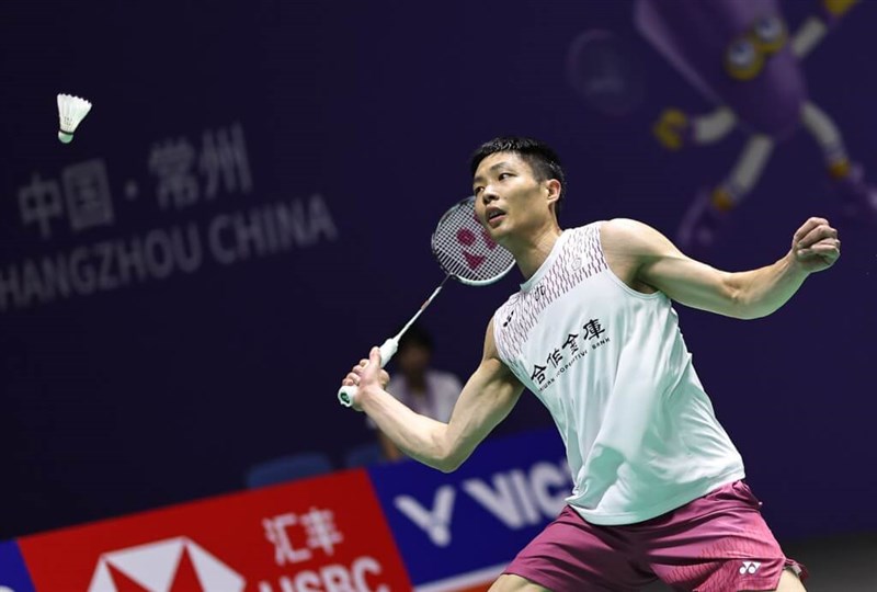 Shuttler Chou Tien-chen. Photo courtesy of the China News Service