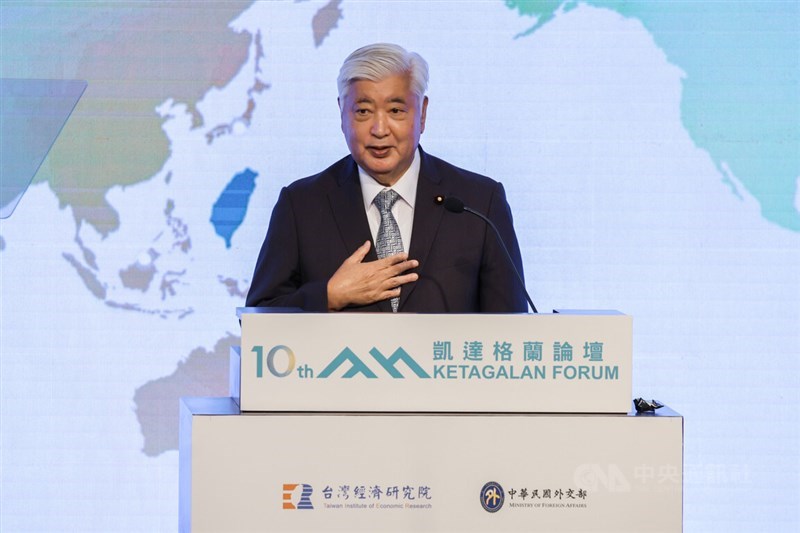 Gen Nakatani, the co-chair of the IPAC in Taipei on Tuesday. CNA photo Aug. 4, 2026