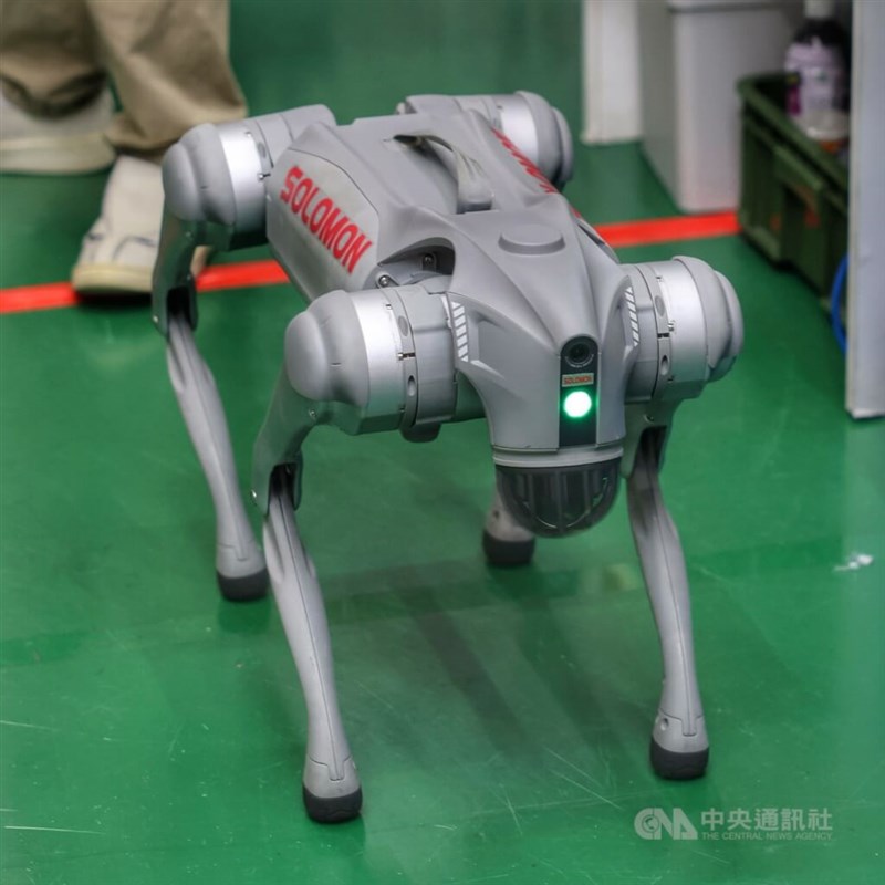 A fourlegged robot made by Solomon Technology Corp. CNA photo Aug. 8, 2026