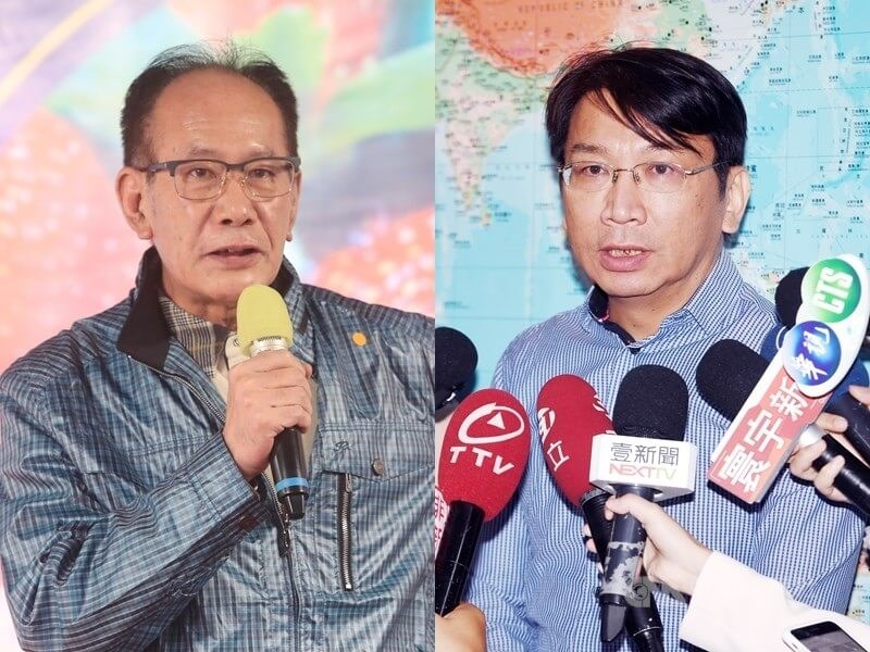 Incumbent Kuomintang Legislator Chen Chao-ming (left) and former New Power Party Legislator Hsu Yung-ming. CNA file photo 