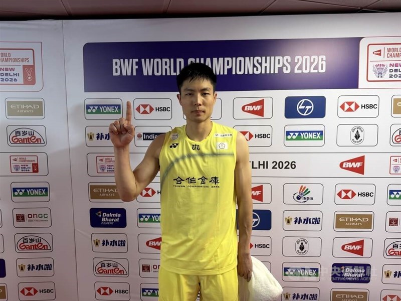 Taiwanese badminton veteran Chou Tien-chen. CNA photo Aug. 21, 2026