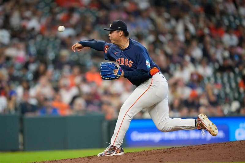 Houston Astros right-hander Teng Kai-wei. Photo: The Associated Press