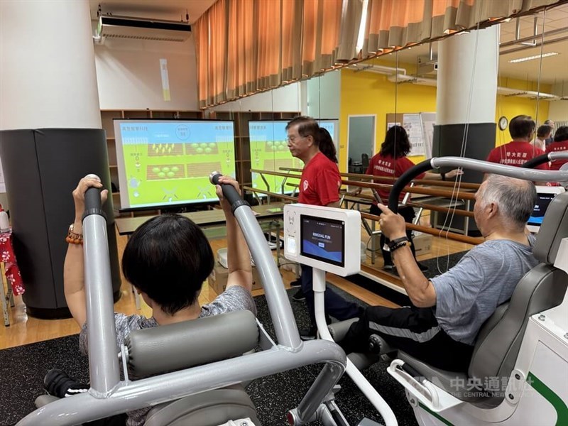 Senior citizens work out together in this CNA file photo for illustrative purposes