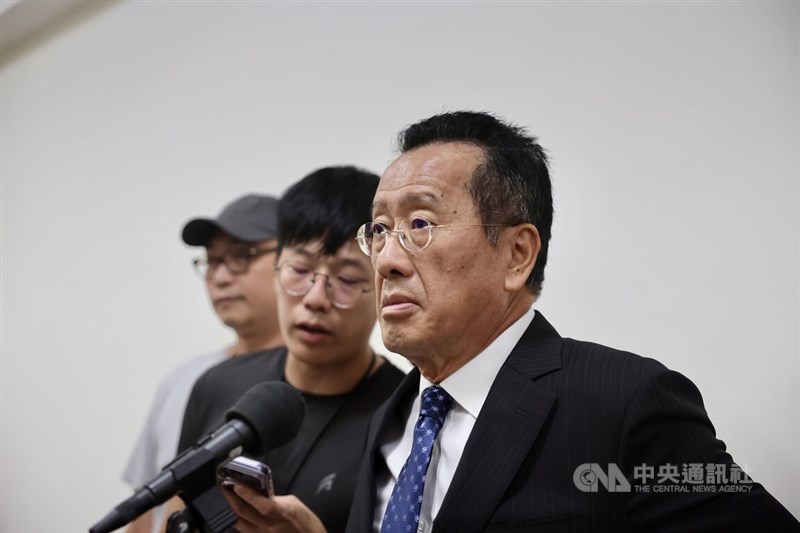 Defense Minister Wellington Koo (front). CNA photo Aug. 26, 2026