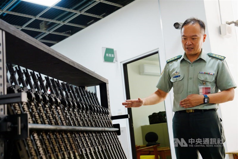 Colonel Lin Wei, an official at the 205th Arsenal in charge of rifle production. CNA photo Aug. 30, 2026