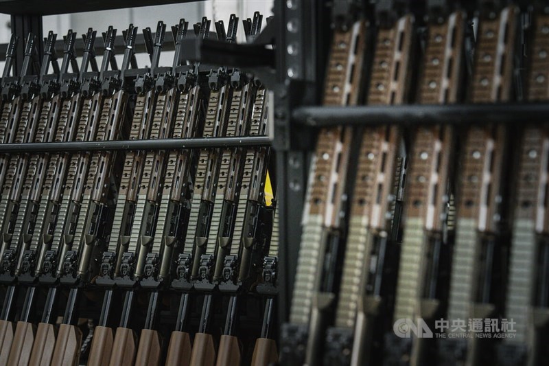 T112 assault rifles. CNA photo Aug. 30, 2026