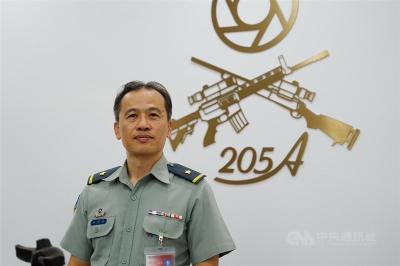 Major General Huang Chiao-chan, head of the 205th Arsenal under the MND's Armament Bureau. CNA photo Aug. 30, 2026