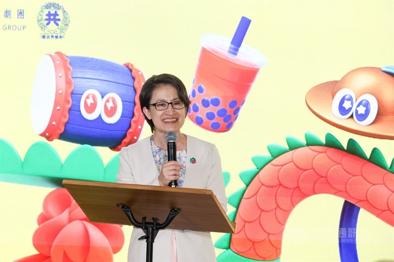 Vice President Hsiao Bi-khim delivers remarks at a press event in Taipei on Monday promoting the National Cultural Association of Taiwan's "2026 Taiwan Day" cultural events in Poland. CNA photo Aug. 31, 2026