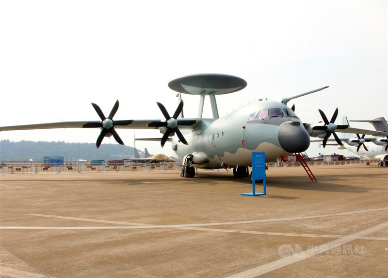 A Chinese KJ-500 airborne early warning and control aircraft is pictured at the 2024 Zhuhai Airshow. CNA file photo