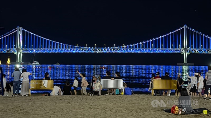 Busan's Gwangalli Beach. CNA photo Sept. 6, 2026